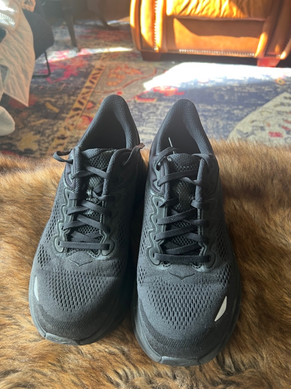 New women’s Hoka Bondi all Black Athletic Running Sneakers
